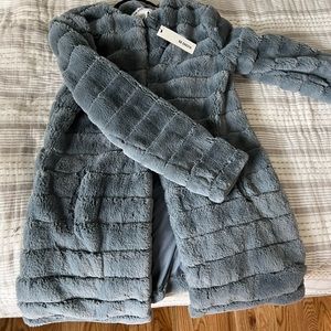 NEW BB Dakota fur coat with tags!